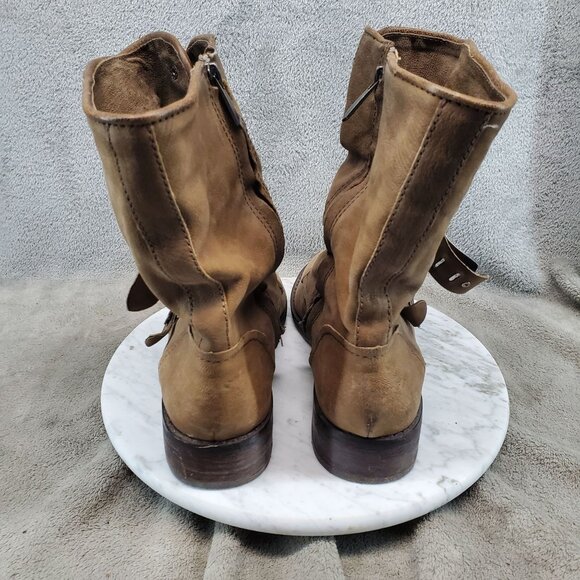 Sam Edelman Shoes Womens Size 9 Ridge Brown Leather Ankle Boots - Picture 7 of 9